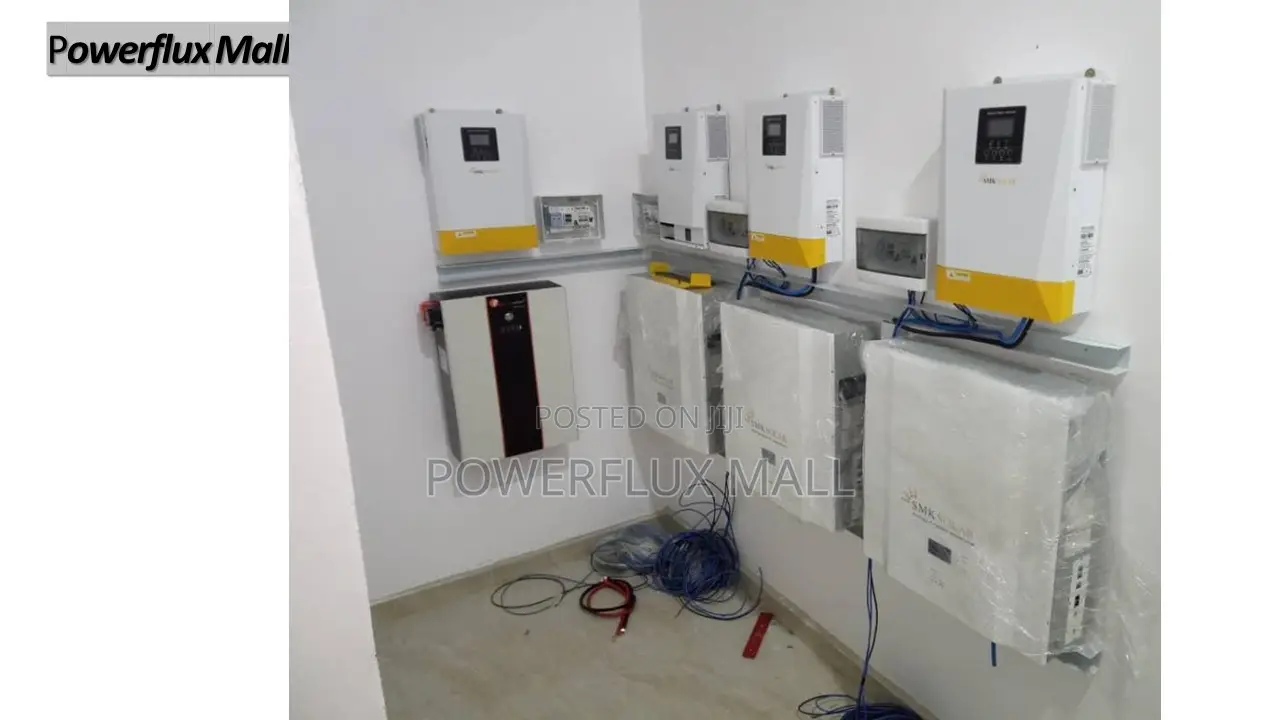 20kva/48v Parralled With 4 Lithium Batteries and Panels
