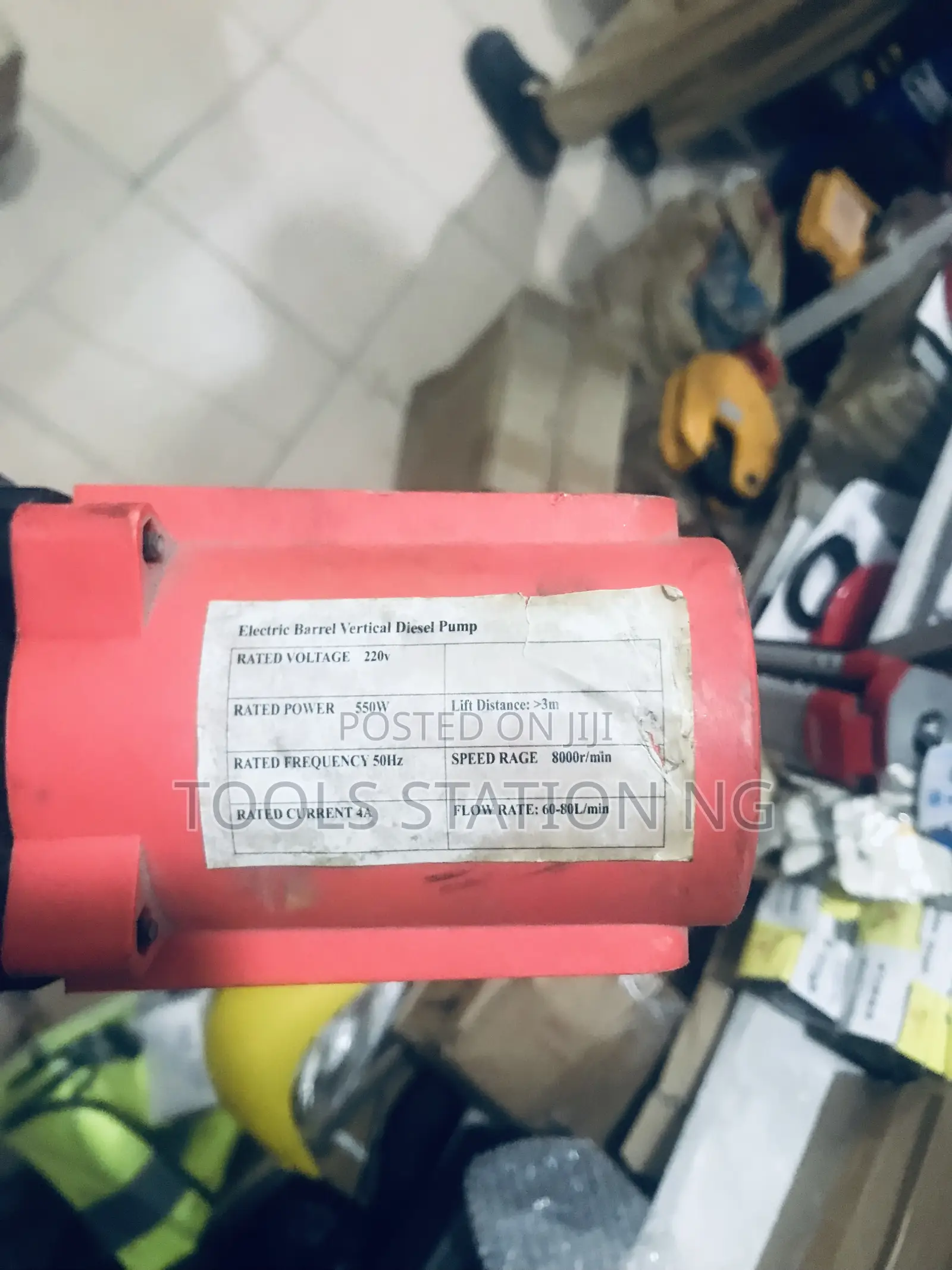 Electric Barrel Vertical Diesel Pump 550w