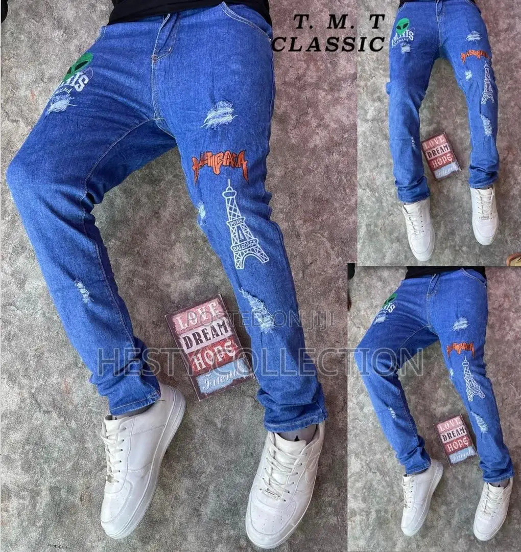Quality Stock Designer Men Baggy Jeans