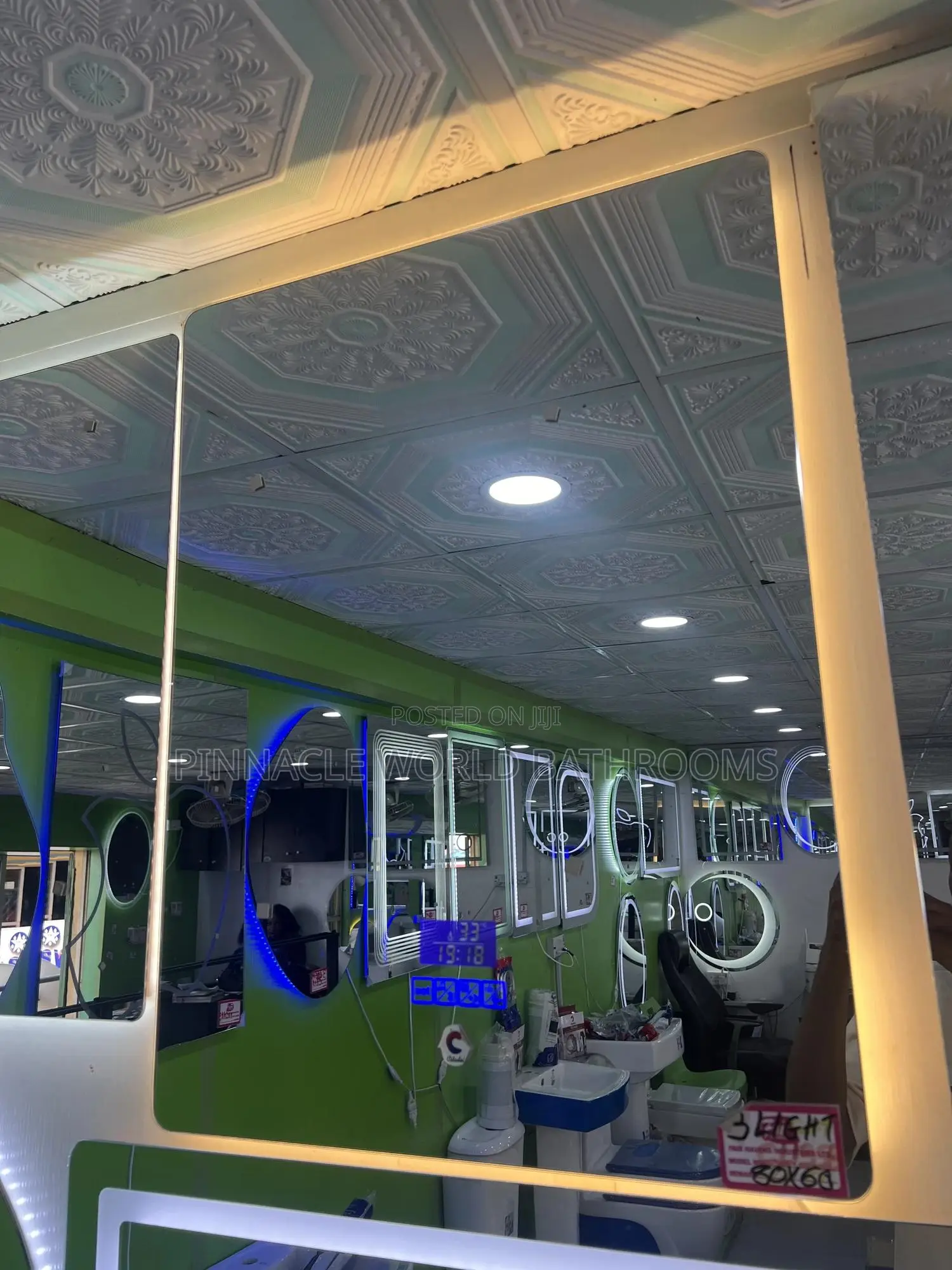 80x60cm Bluetooth 3 Light Led Light Mirror