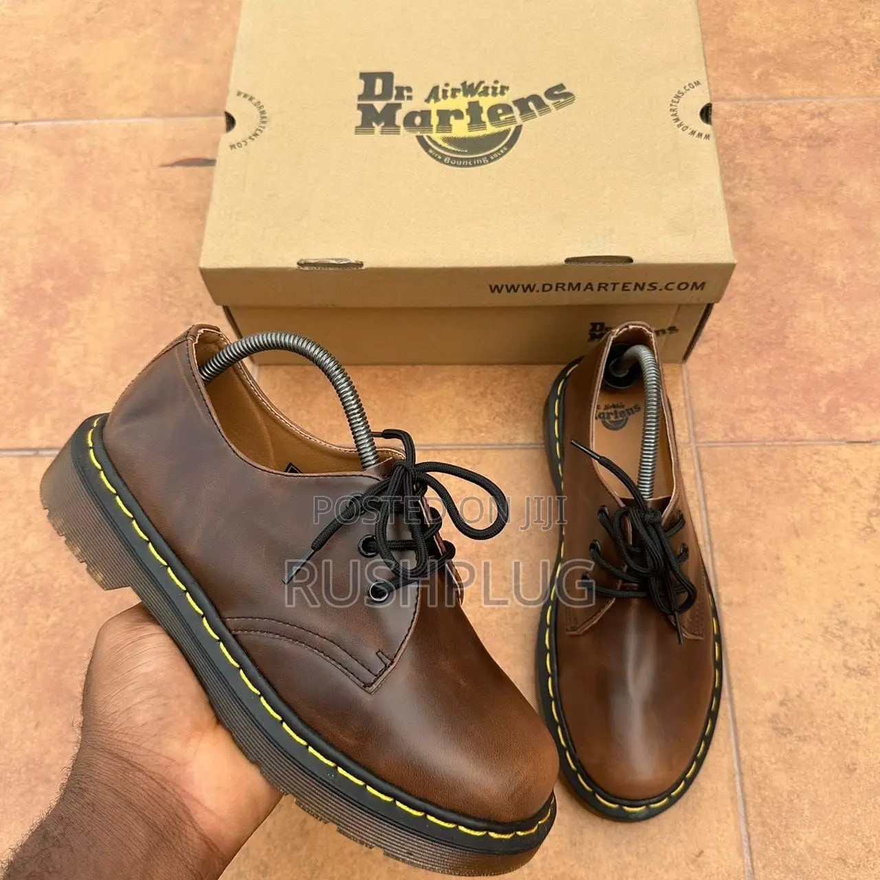 Quality Dr. Martens 1461 Brown Smooth Shoe