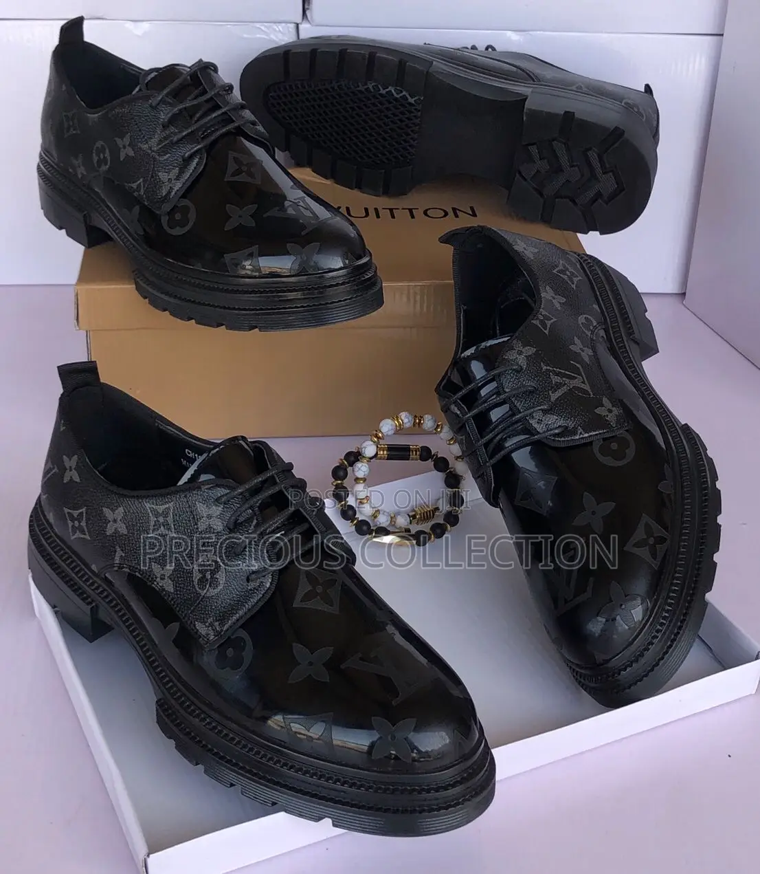 Men's Louis Vuitton Leather Shoes Within