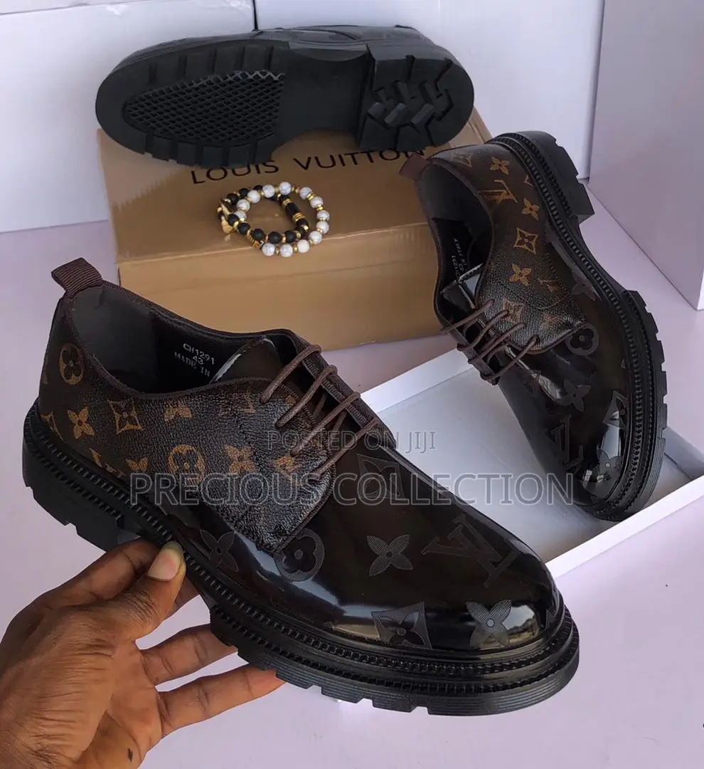 Men's Louis Vuitton Leather Shoes Within