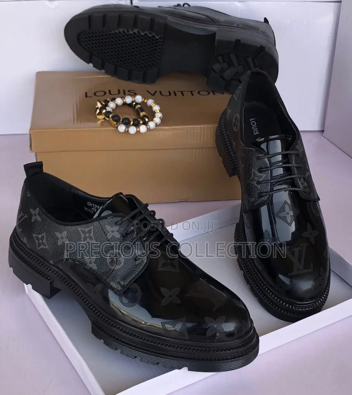 Men's Louis Vuitton Leather Shoes Within