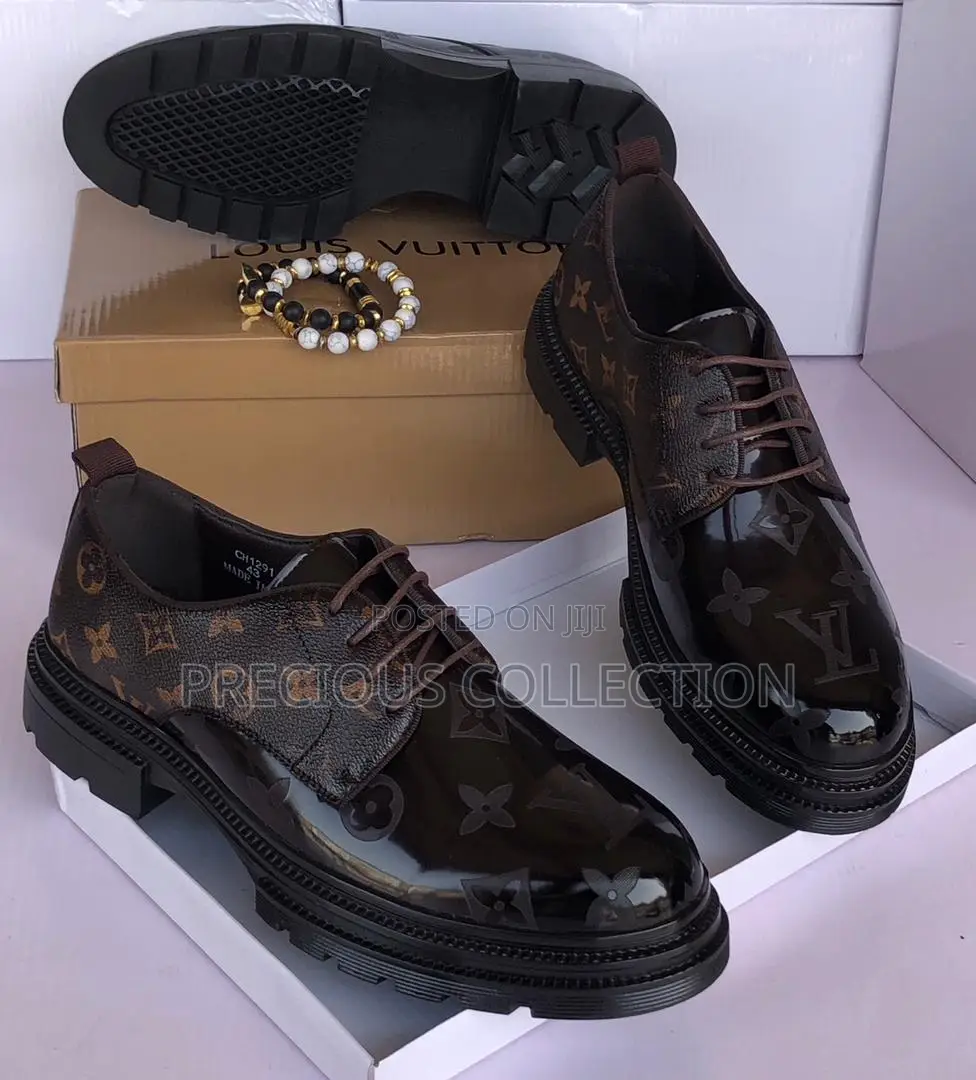 Men's Louis Vuitton Leather Shoes Within
