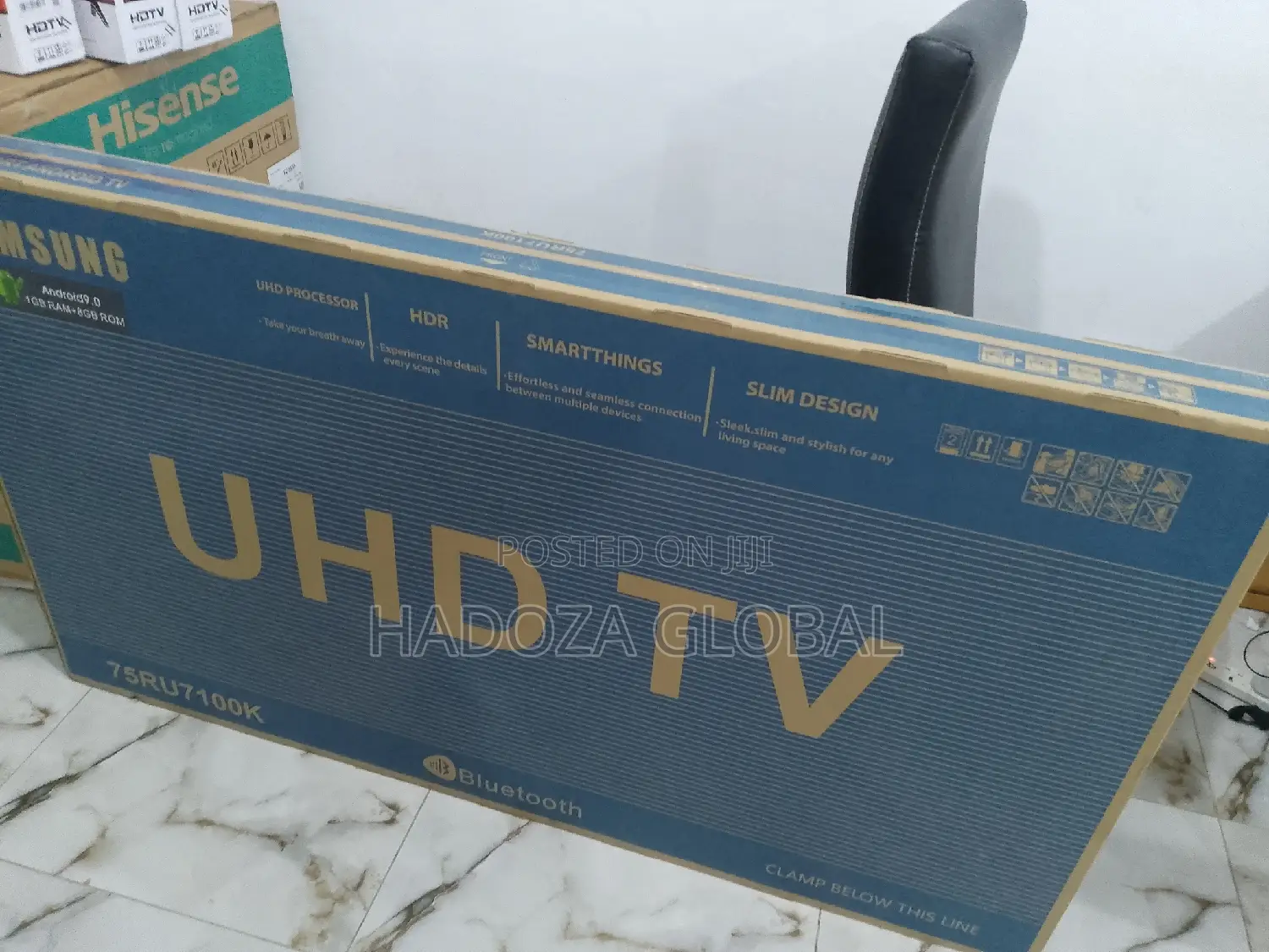 Samsung 75 Smart Tv With Play Store and Wireless Connection