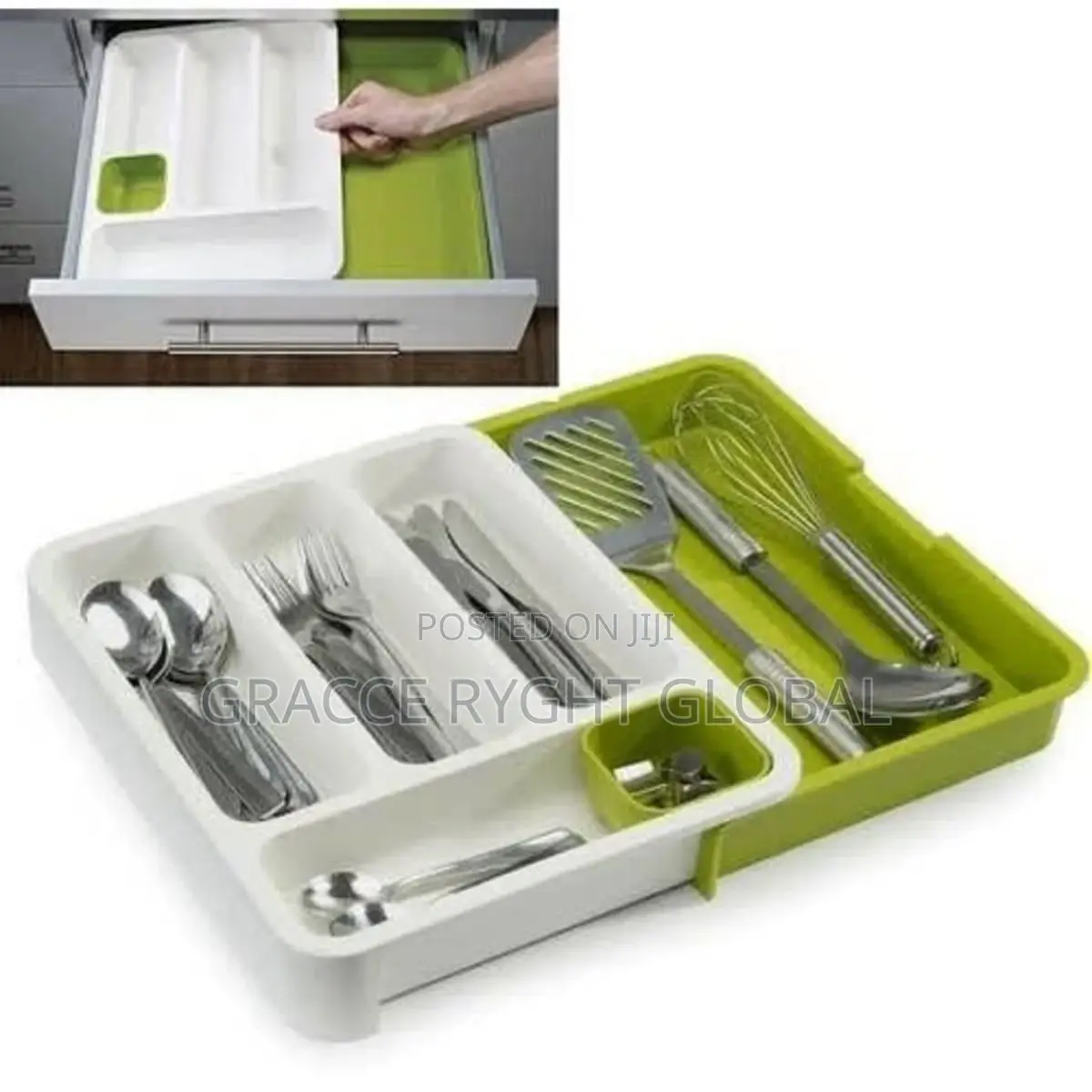 Extendable Drawer Cutlery Organiser/Tray