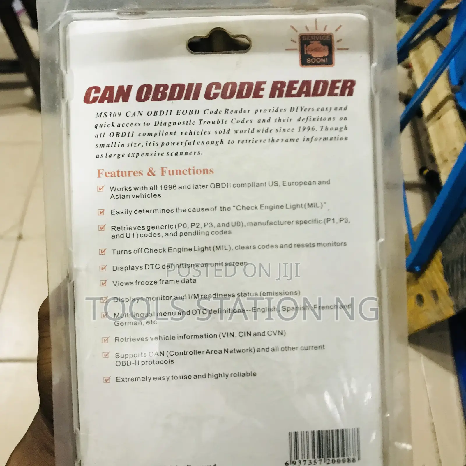 Can OBDII Code Reader