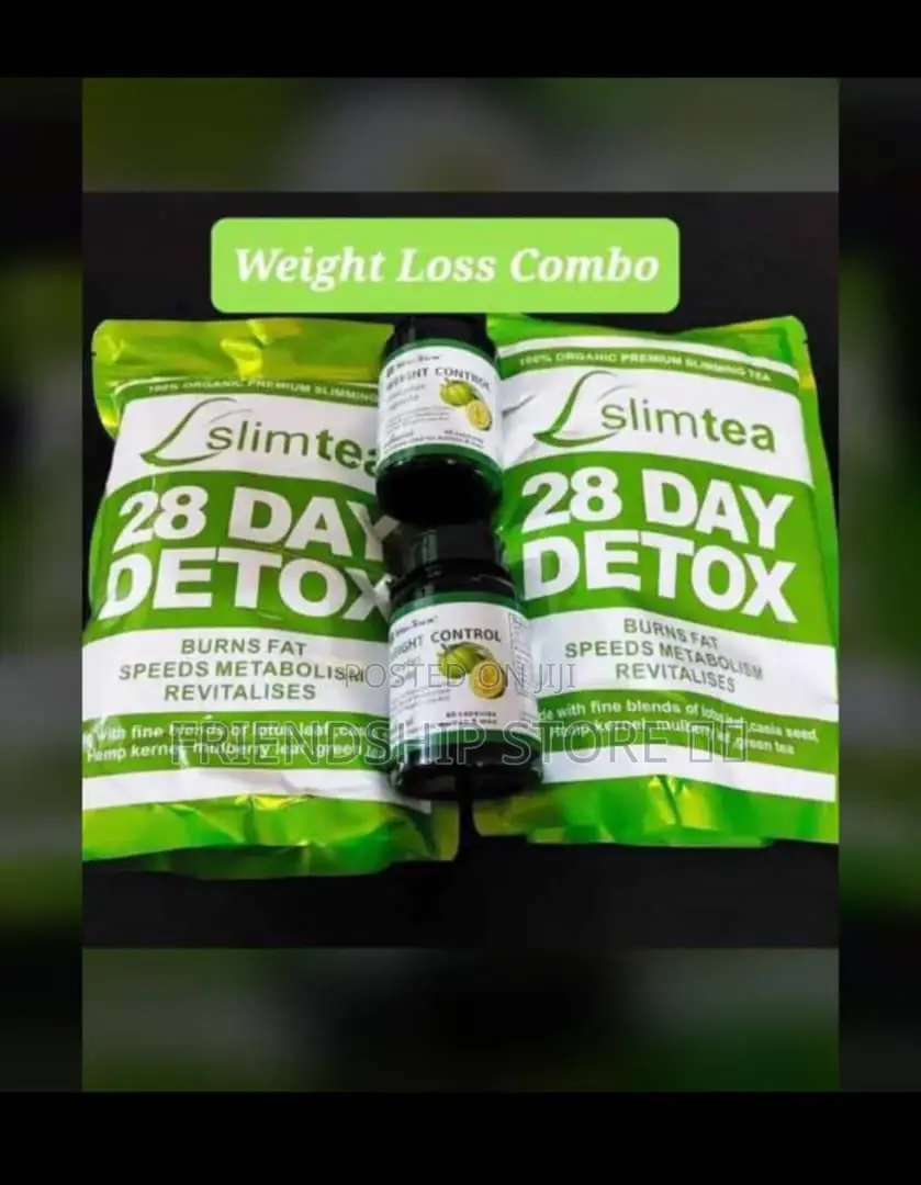 28 Days Detox Slim Tea and Weight Control Slim Plus Capsules