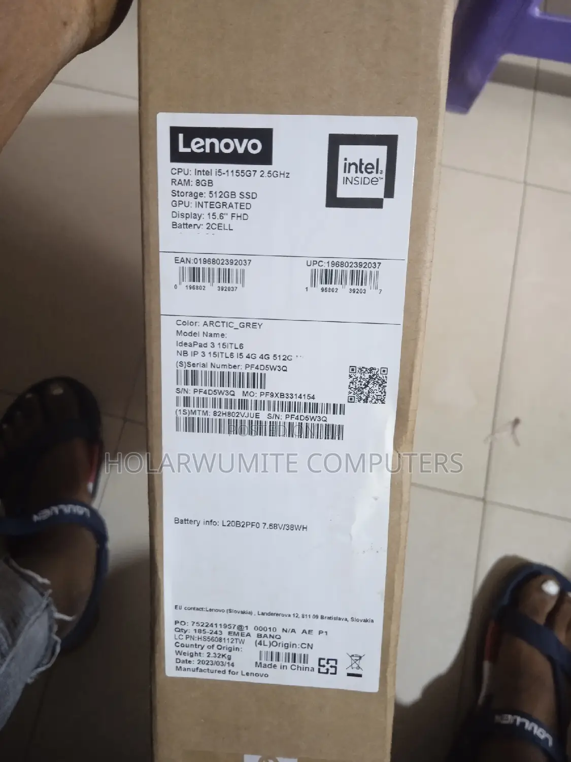 New Laptop Lenovo Ideapad 3 8GB Intel Core I5 SSD 512GB