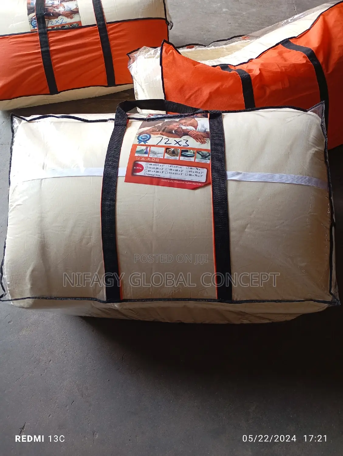 Brand New 6by6by3" Memory Foam (Mattress Topper)