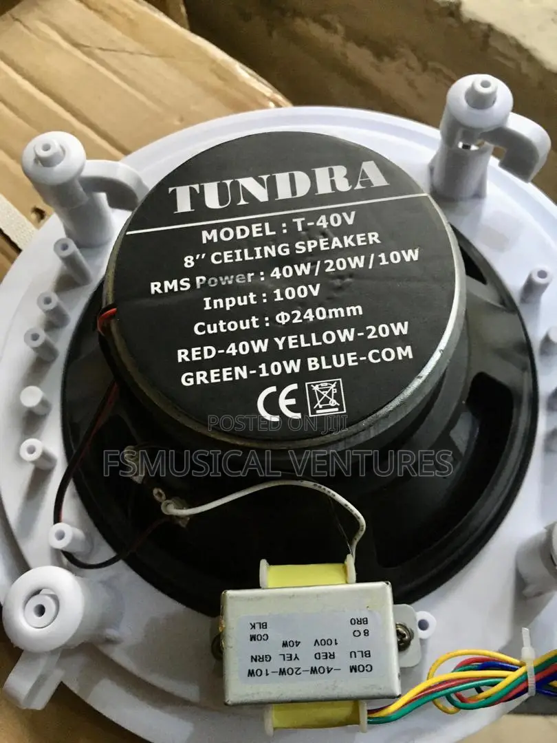 Tundra 40watts 8" Ceiling Speaker
