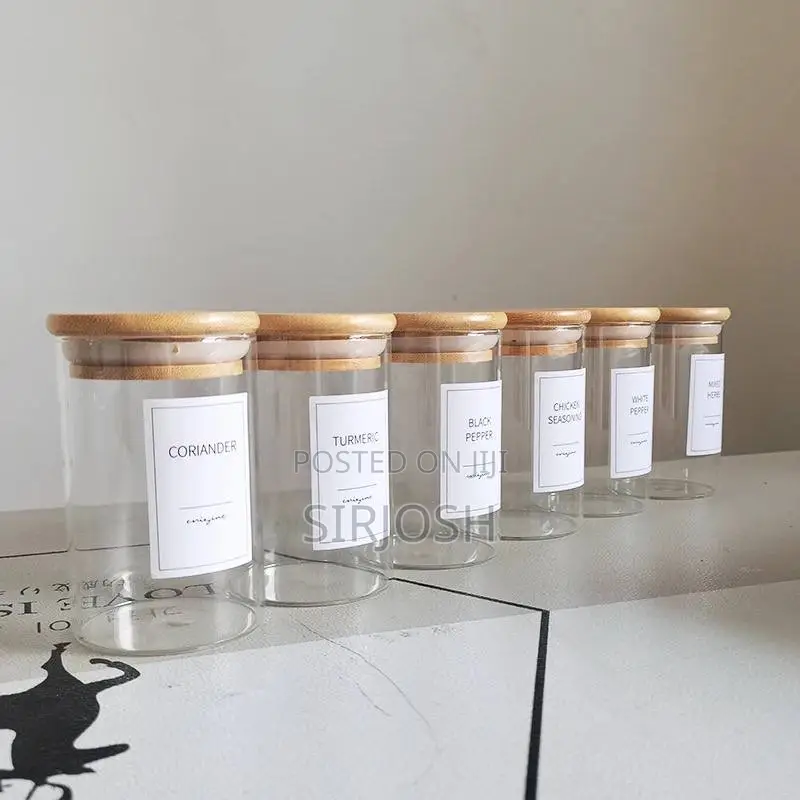6 Sets Glass Jar