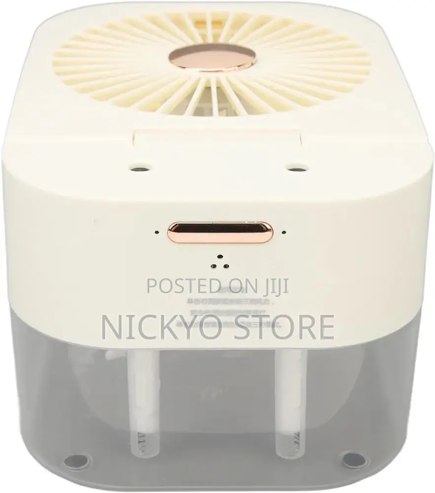 Mini Rechargeable Desktop Humidifier Fan, Portable