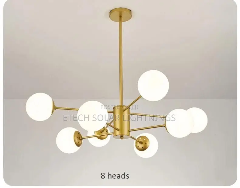 Modern Gold Living Room Bedroom Nordic Chandelier Light