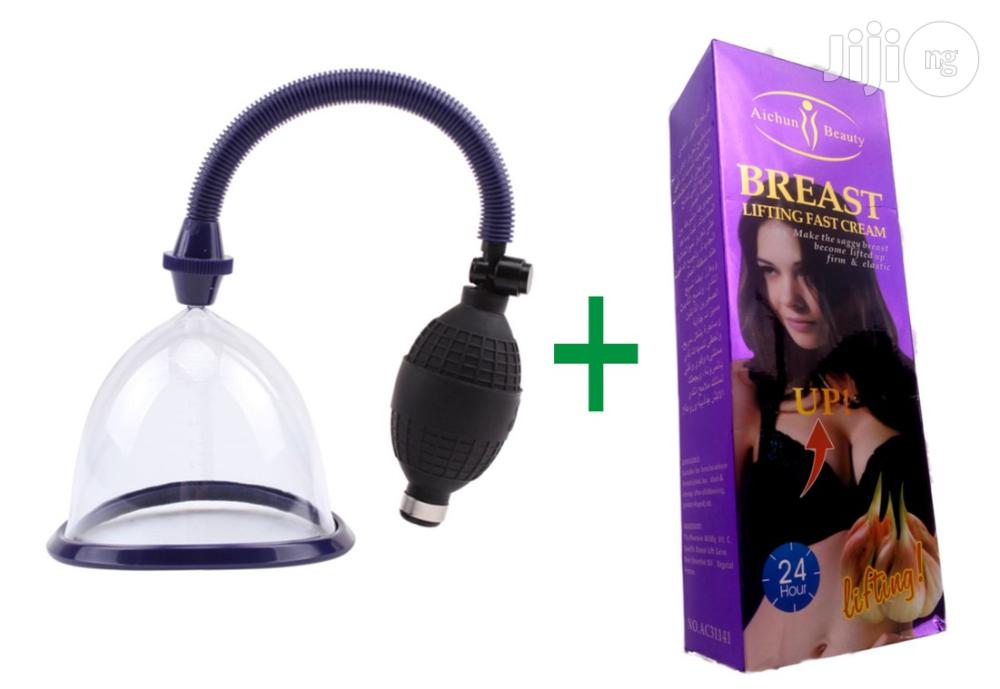 Breast Enlargement Pump & Enlargement Cream Bundle