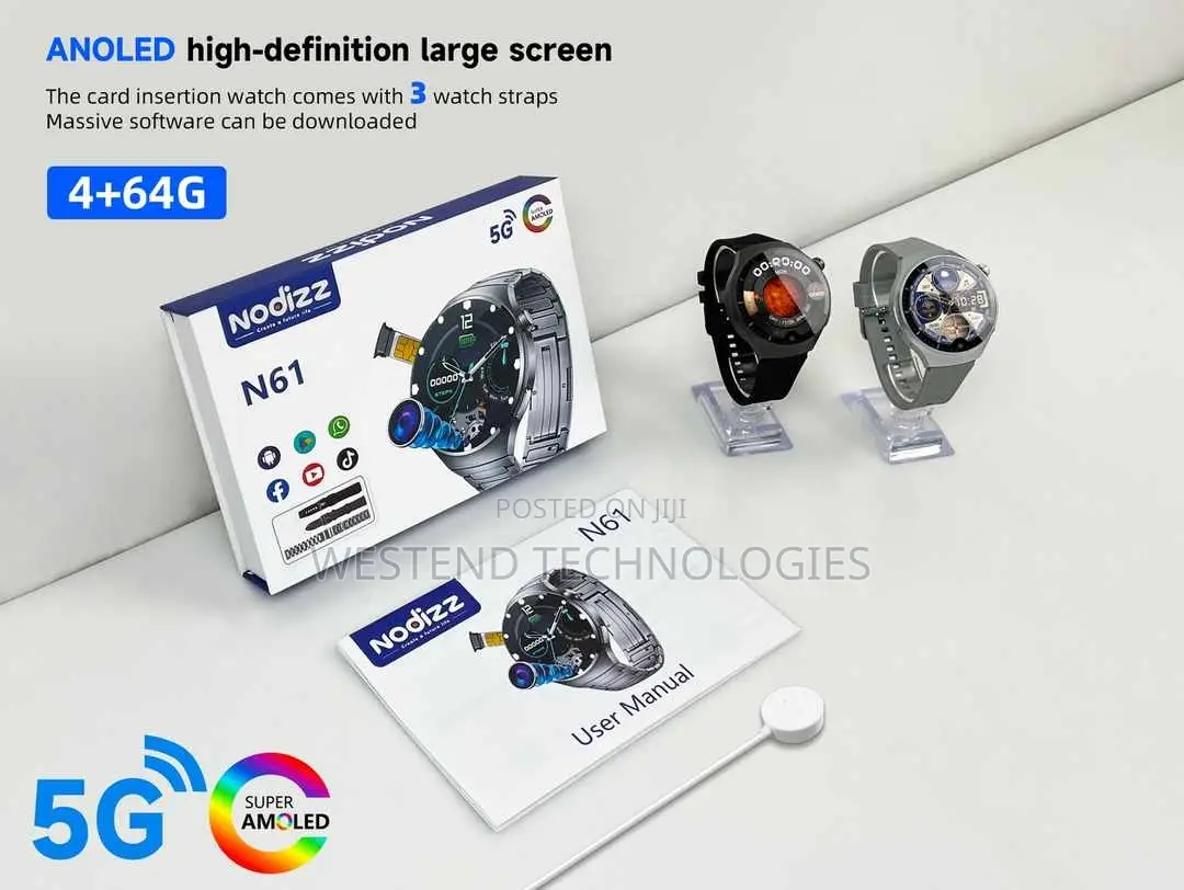 5g Amoled Smart Watch With Sim Card 6gb Ram 64gb