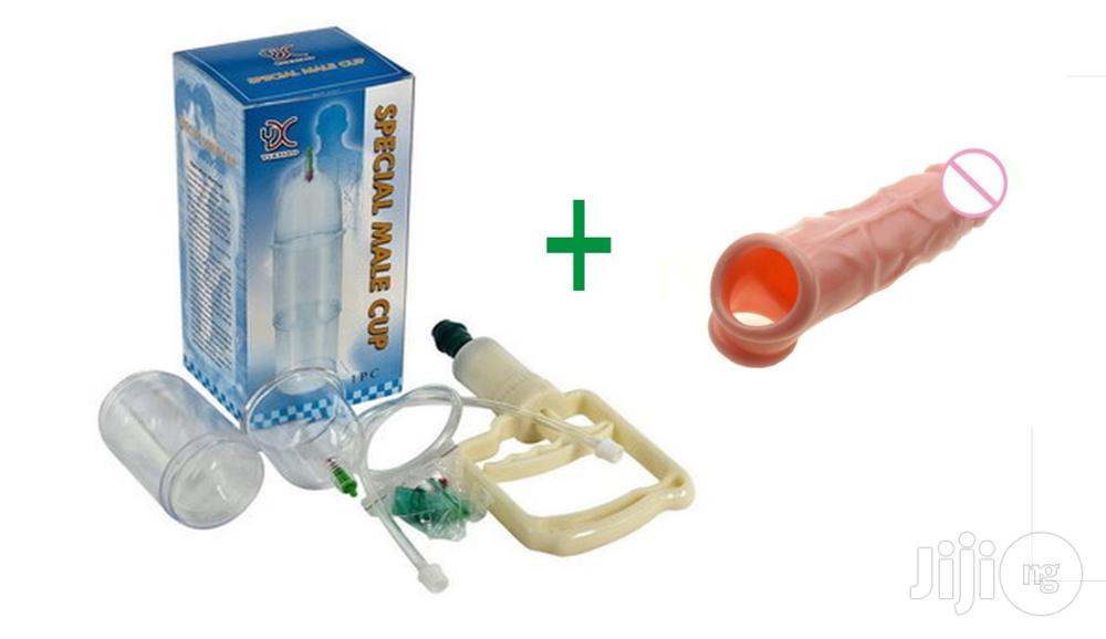 Penis Enlargement Pump Reusable Penis Extender Condom