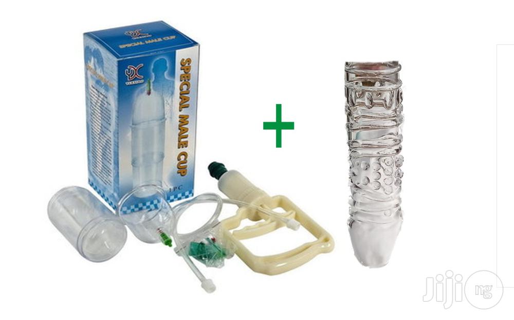 Penis Reusable Condom Advance Penis Enlargement Pump
