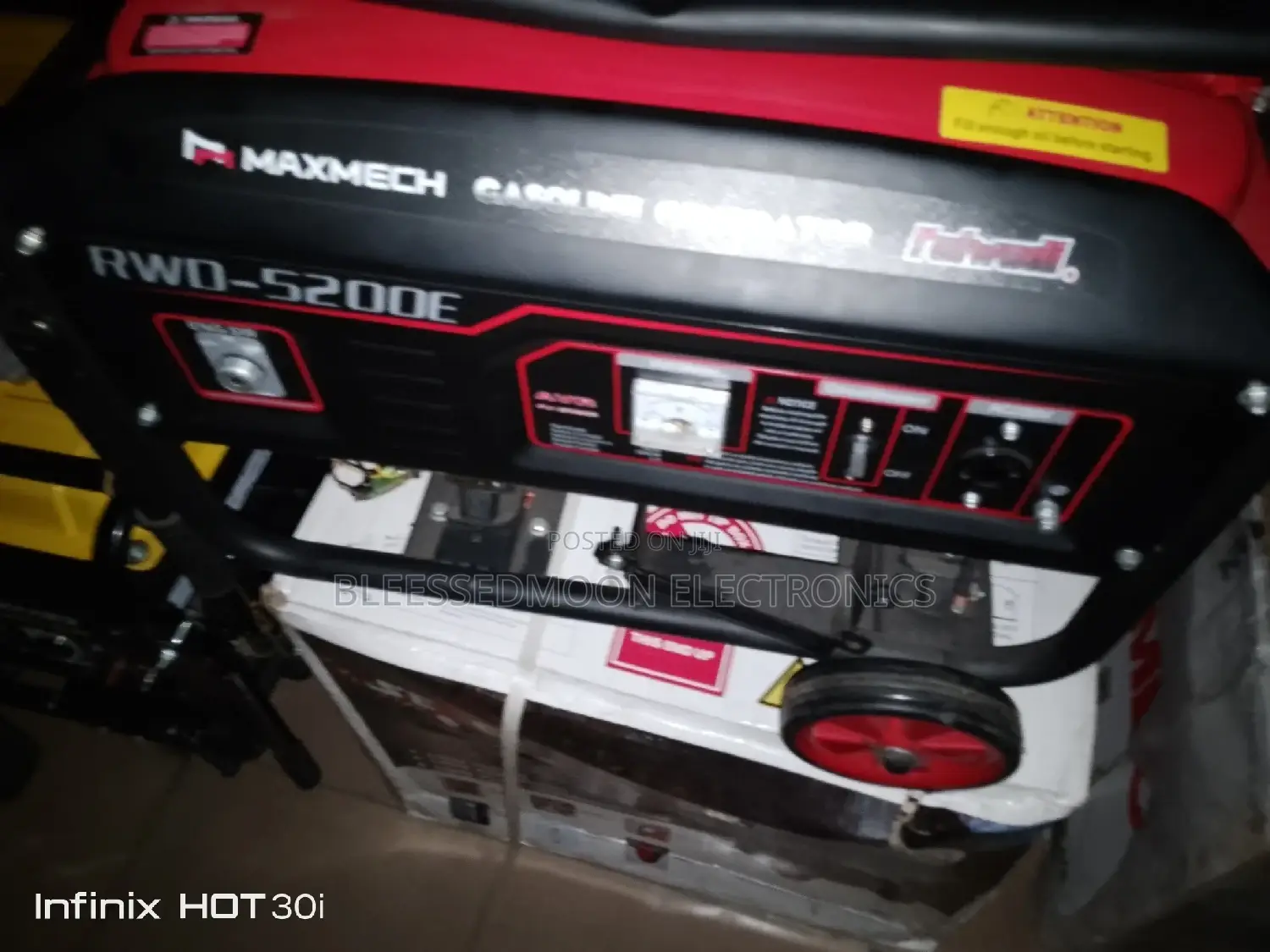 Maxmech Cooper Coil Generator 4.5kva 2 Years Warranty