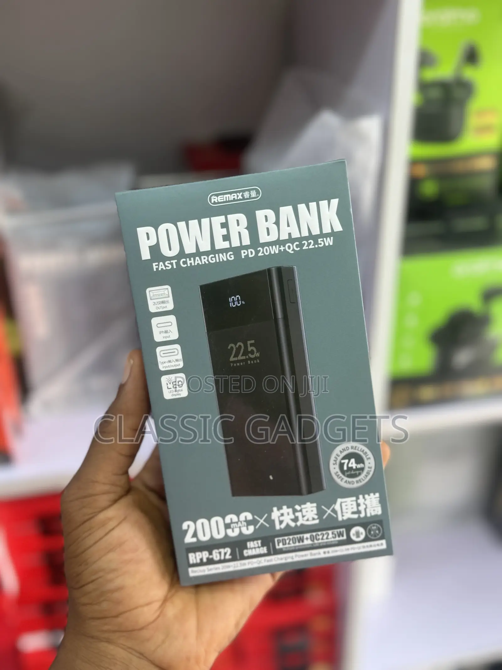 Remax RPP-672 20000mah Fast Charging Powerbank