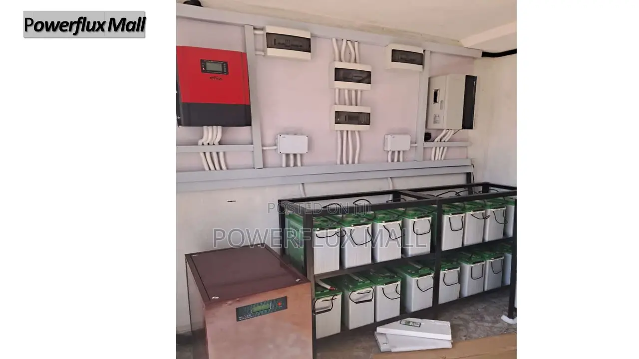 20kva Paralled Inverter With 16 Batteries and Panels