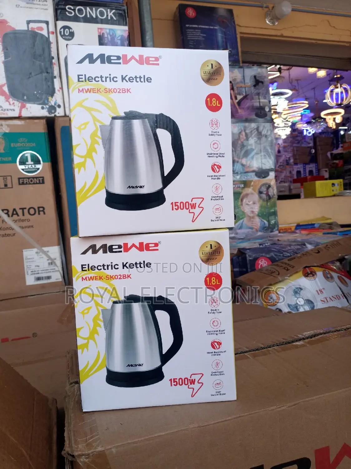 Very New Mewe(MWEK-Sk02bk) 1500w Electric Kettle