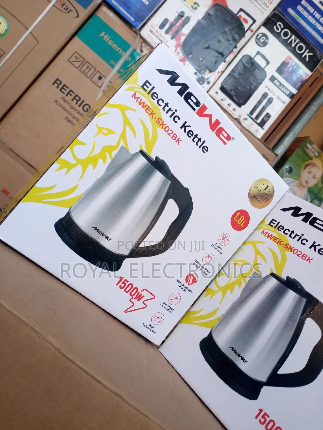 Top Quality Mewe(MWEK-Sk02bk) 1500w Electric Kettle