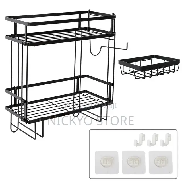 Bathroom Shelves No-drill Wall Mount Corner Shelf