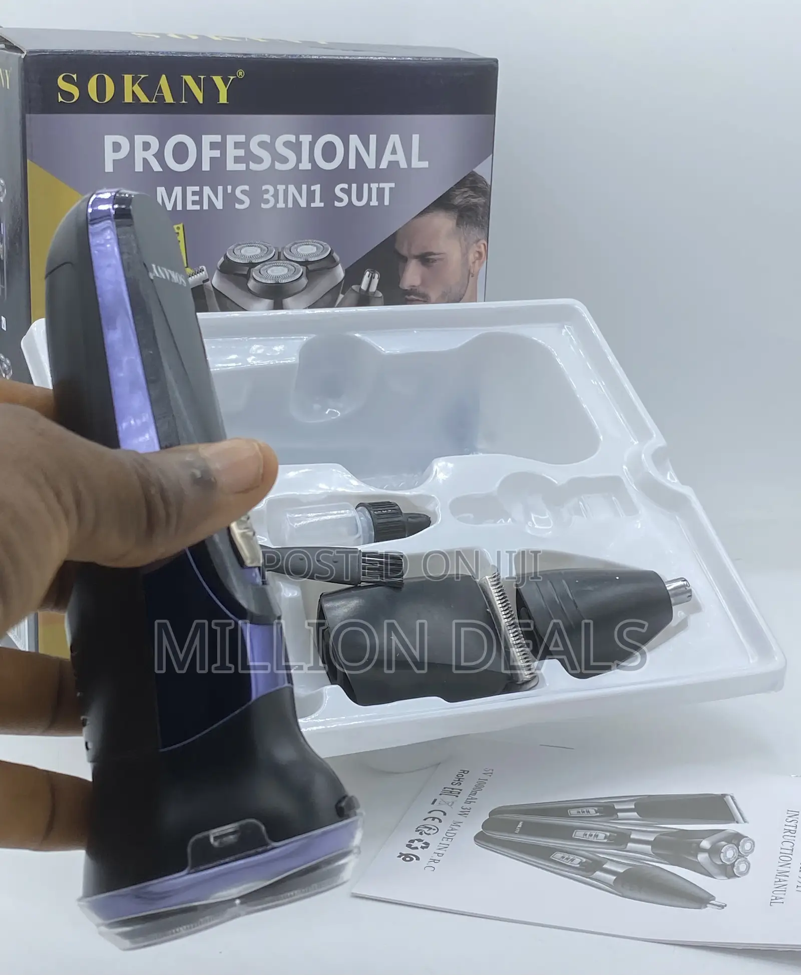 3in1 Automatic Men’S Hairclipper, Shaver, Nose Trimmer