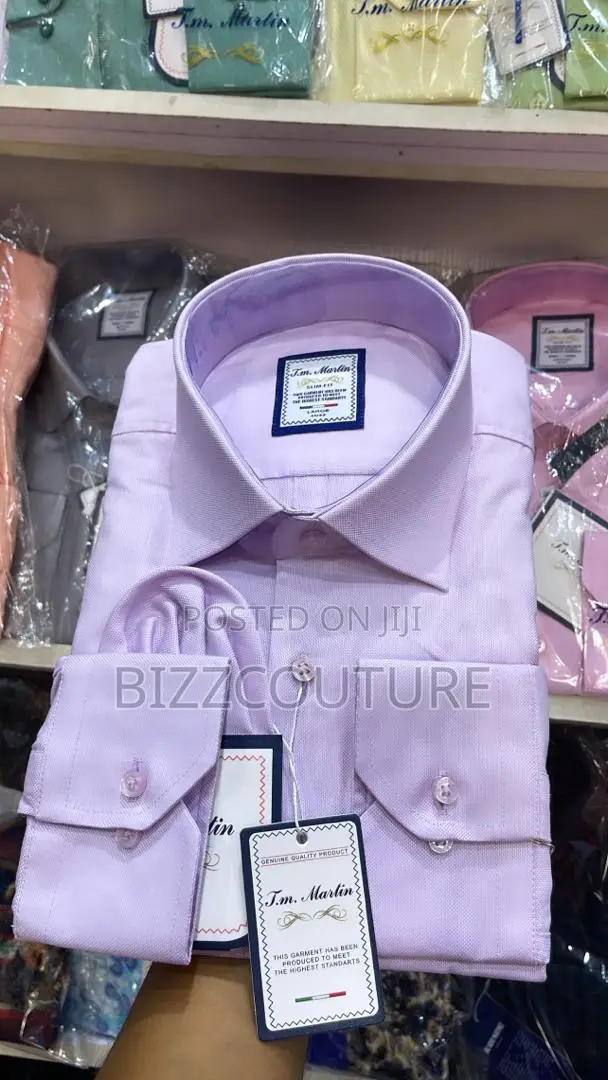 Original Italian T.M. Martin Plain Shirts Available in Store