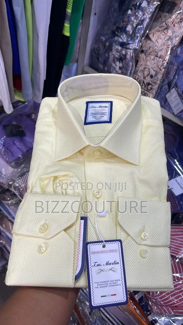 Original Italian T.M. Martin Plain Shirts Available in Store