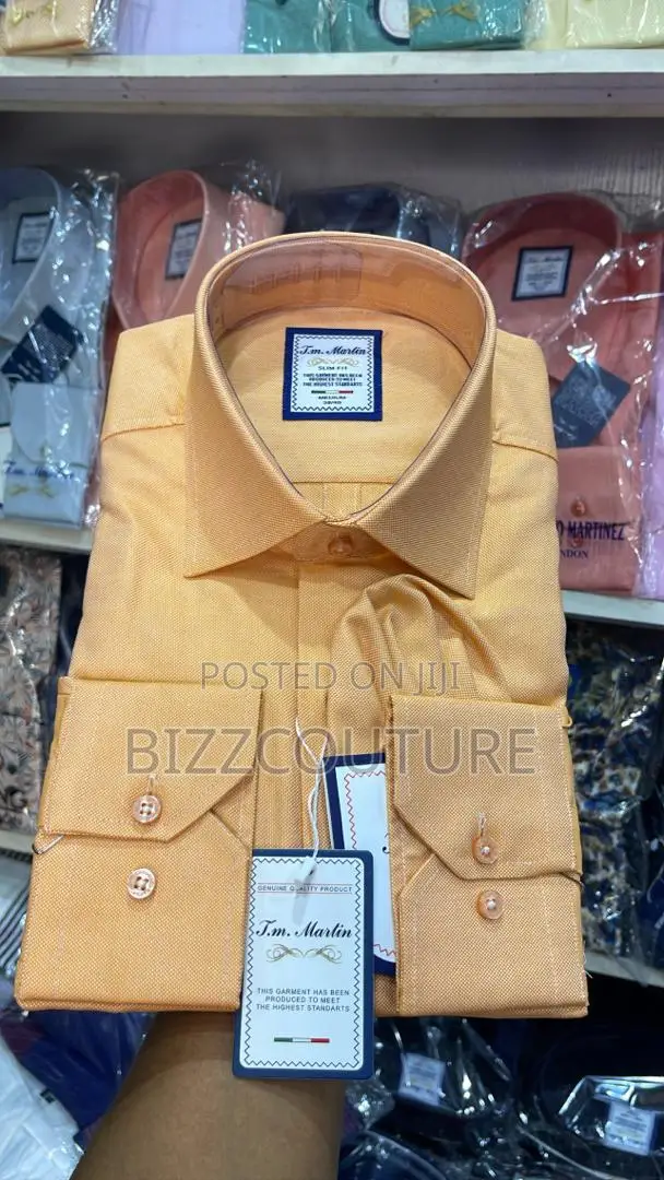 Original Italian T.M. Martin Plain Shirts Available in Store