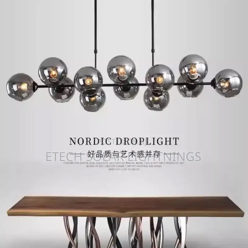 Modern Glass Dining Room Kitchen Chandelier Light