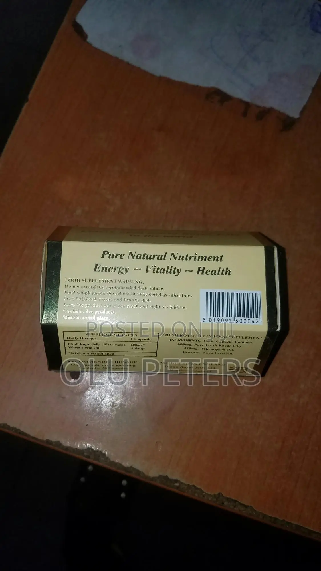 Diana Fresh Royal Jelly 600mg Capsules