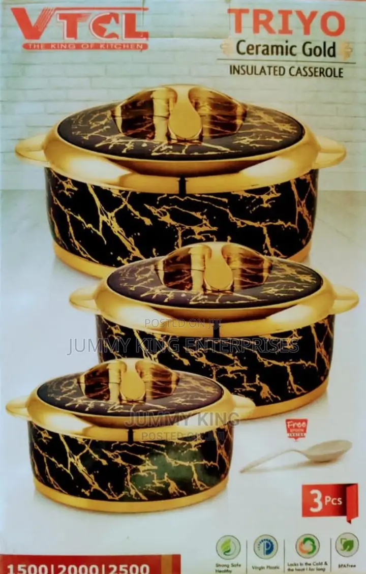 Quality 3 Set Casserole Food Warmer/Server