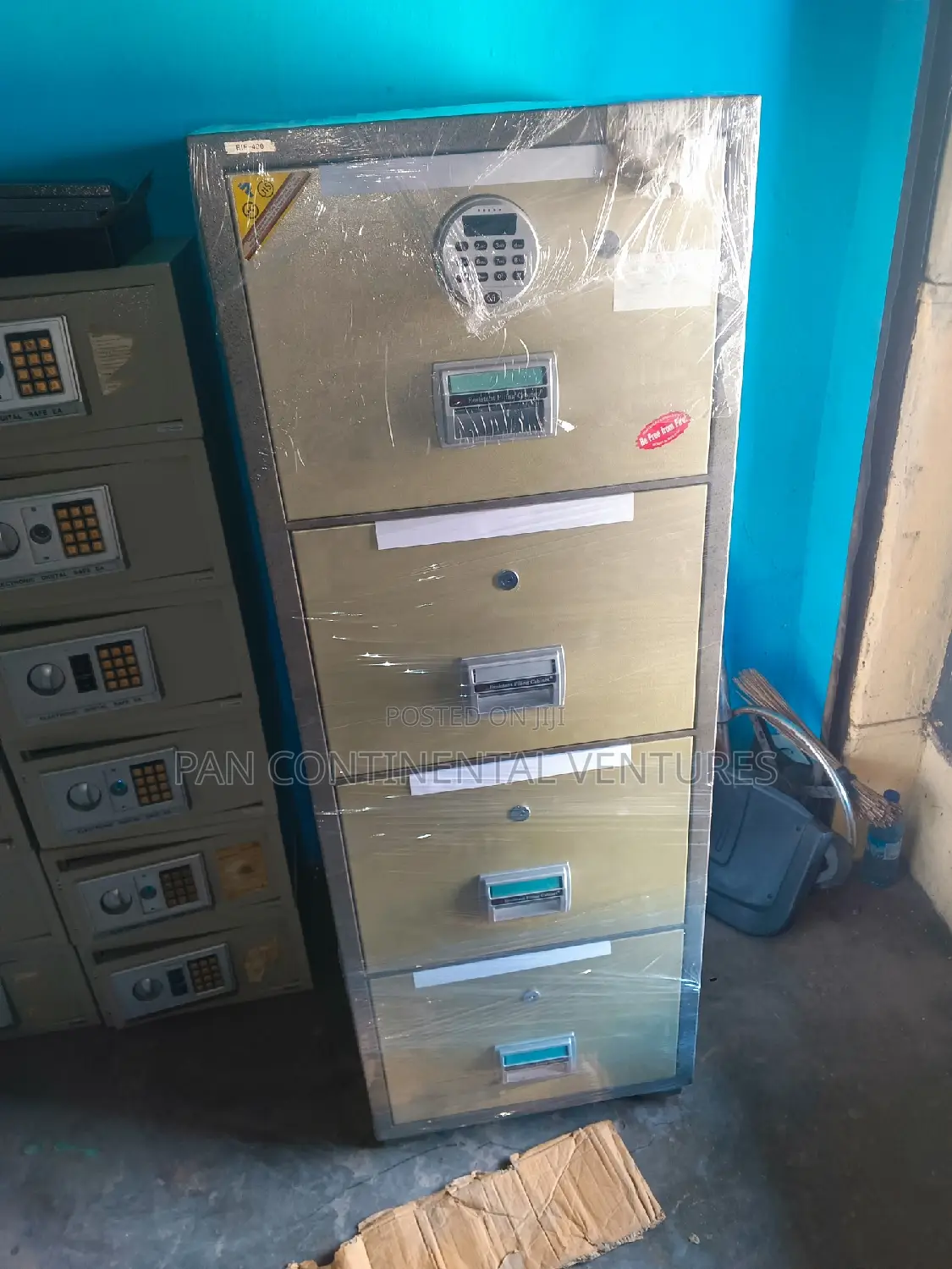 Four (4) Drawer Fireproof Cabinet With Digital Combination