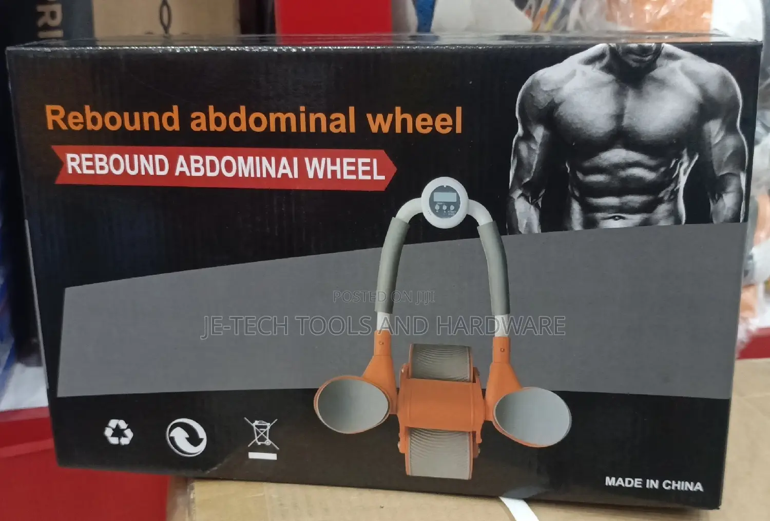 Automatic Rebound Abdominal Wheel Without Timer
