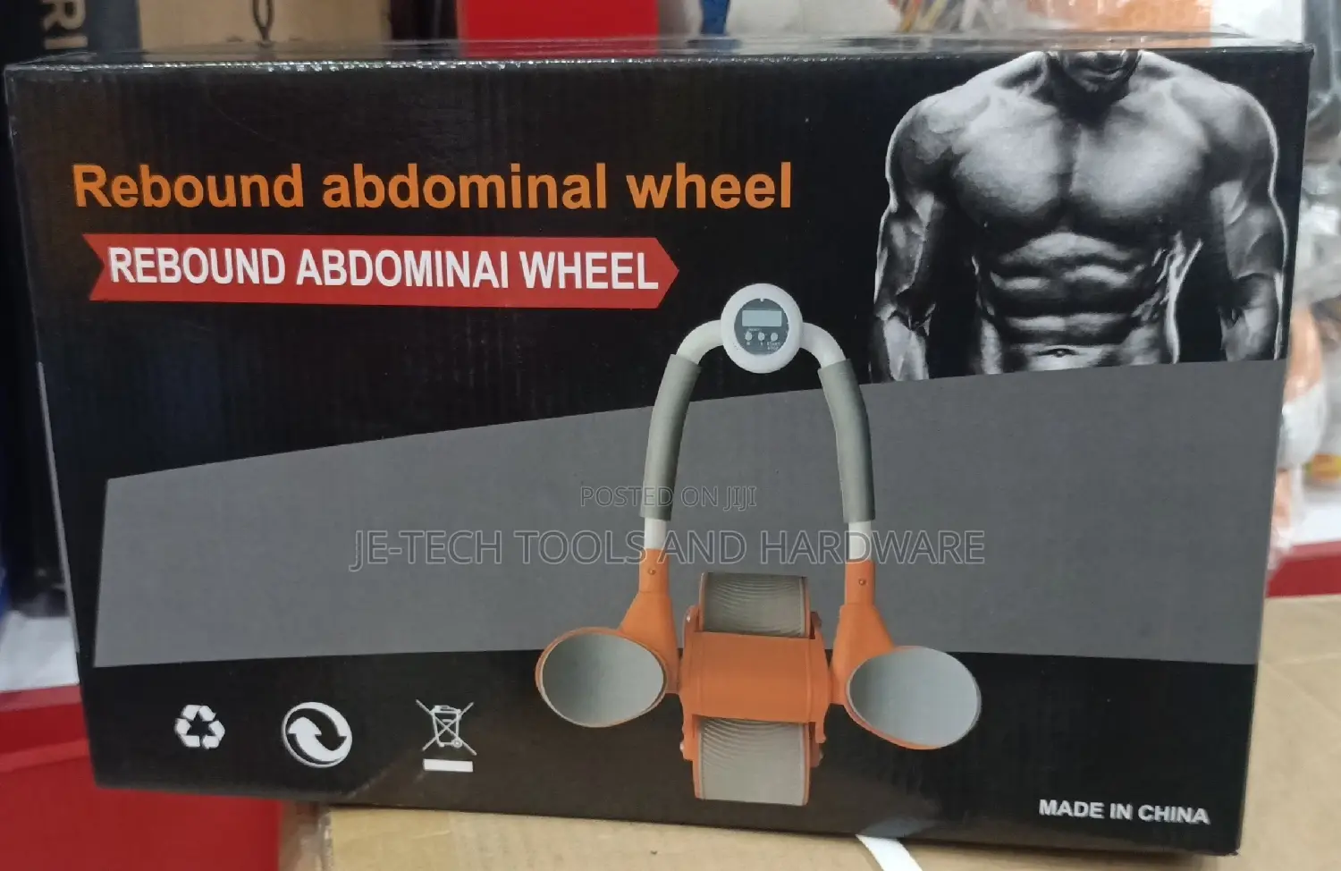 Automatic Rebound Abdominal Wheel Without Timer