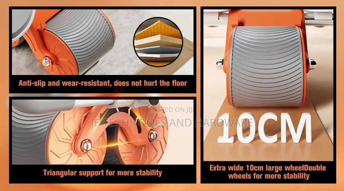 Automatic Rebound Abdominal Wheel Without Timer