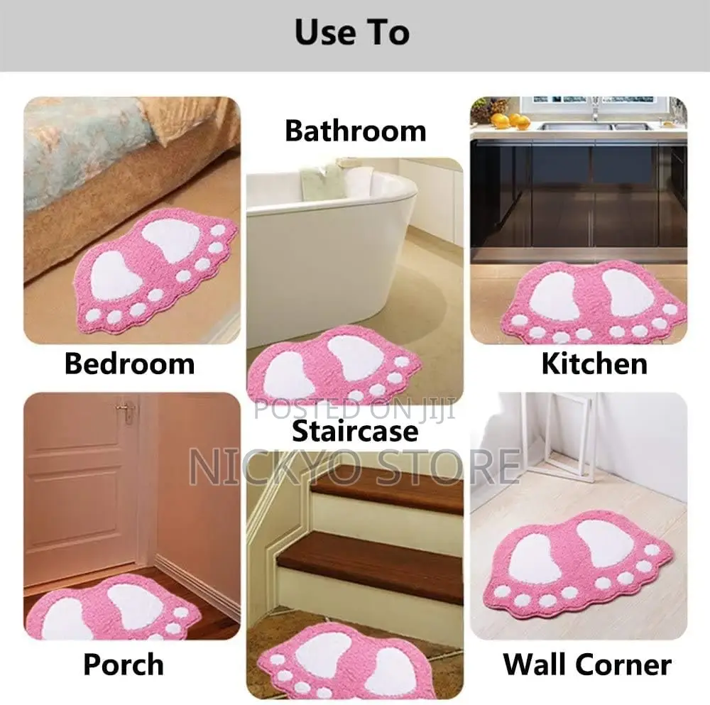 Big Feet Bathroom Shower Rugs for Kitchen, Room, Toilet