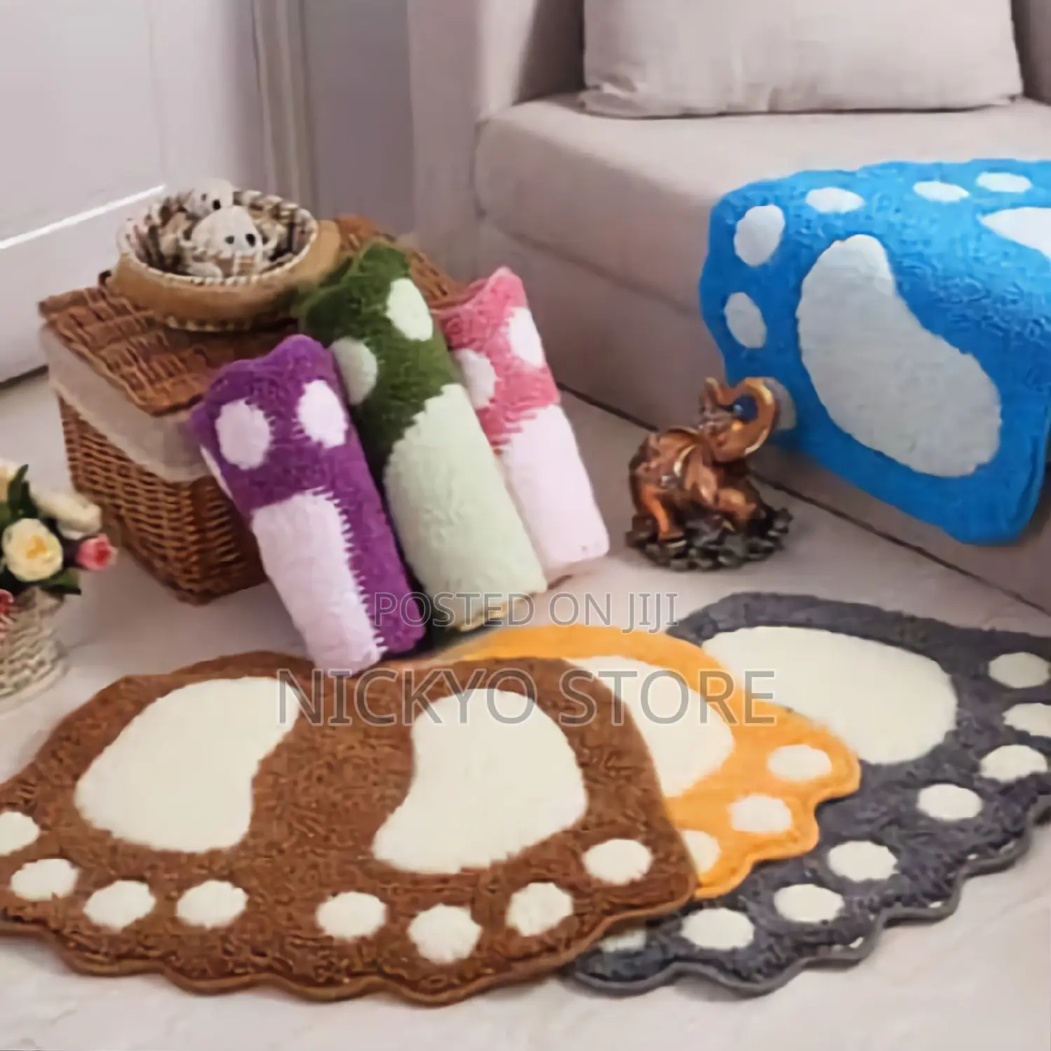 Big Feet Bathroom Shower Rugs for Kitchen, Room, Toilet