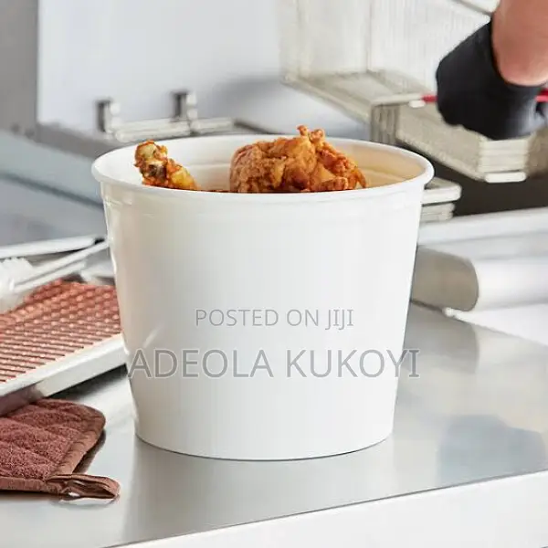 500pcs of Big Chicken White Paper Chicken Bucket