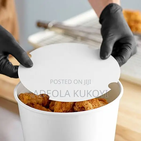 500pcs of Big Chicken White Paper Chicken Bucket