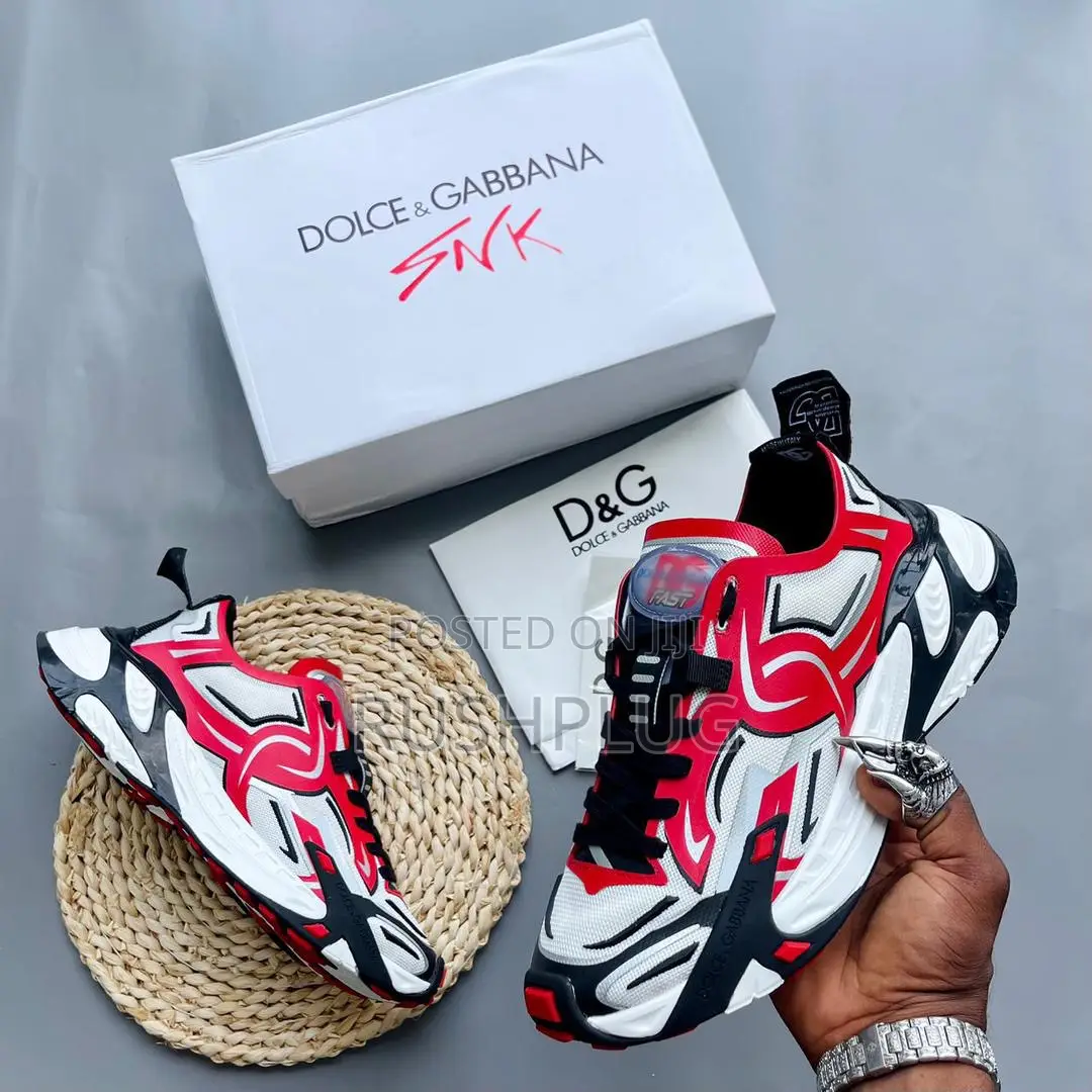 Top Quality Dolce Gabbana Red Sneakers