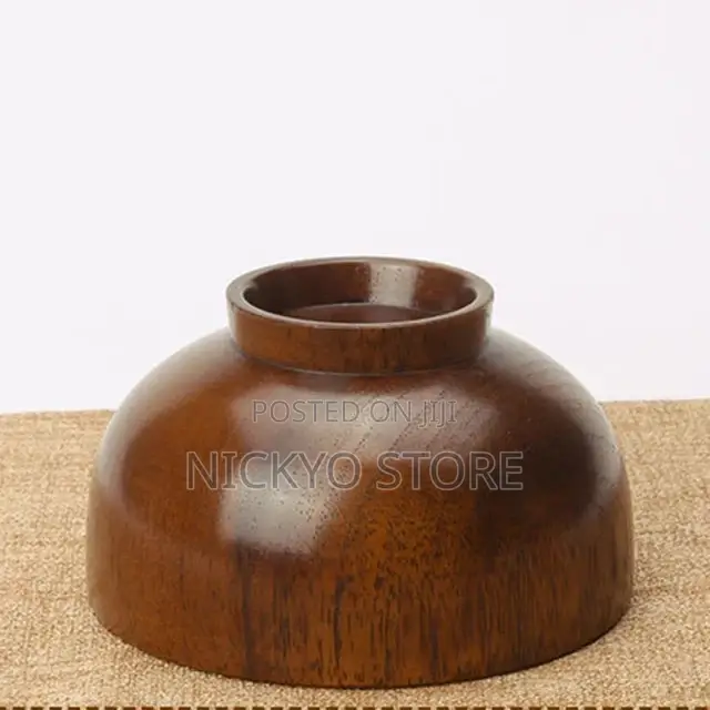 14cm Wide Natural Hardwood Wooden Bowl