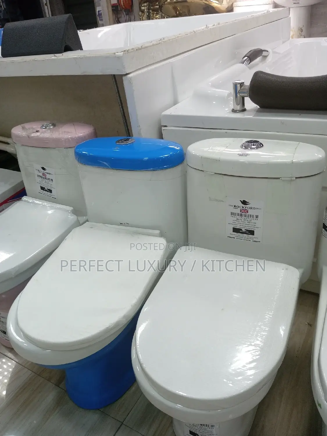 (Rockford) Plain White Children W.C Water Closet