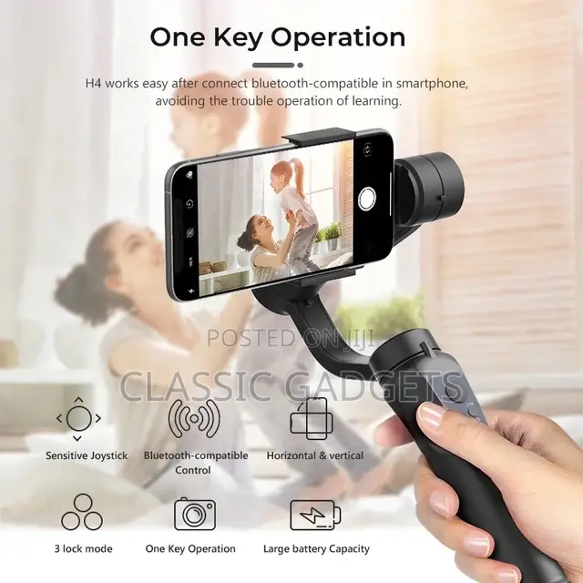 3 Axis Gimbal Handheld Gimbal for Smartphones and Cameras