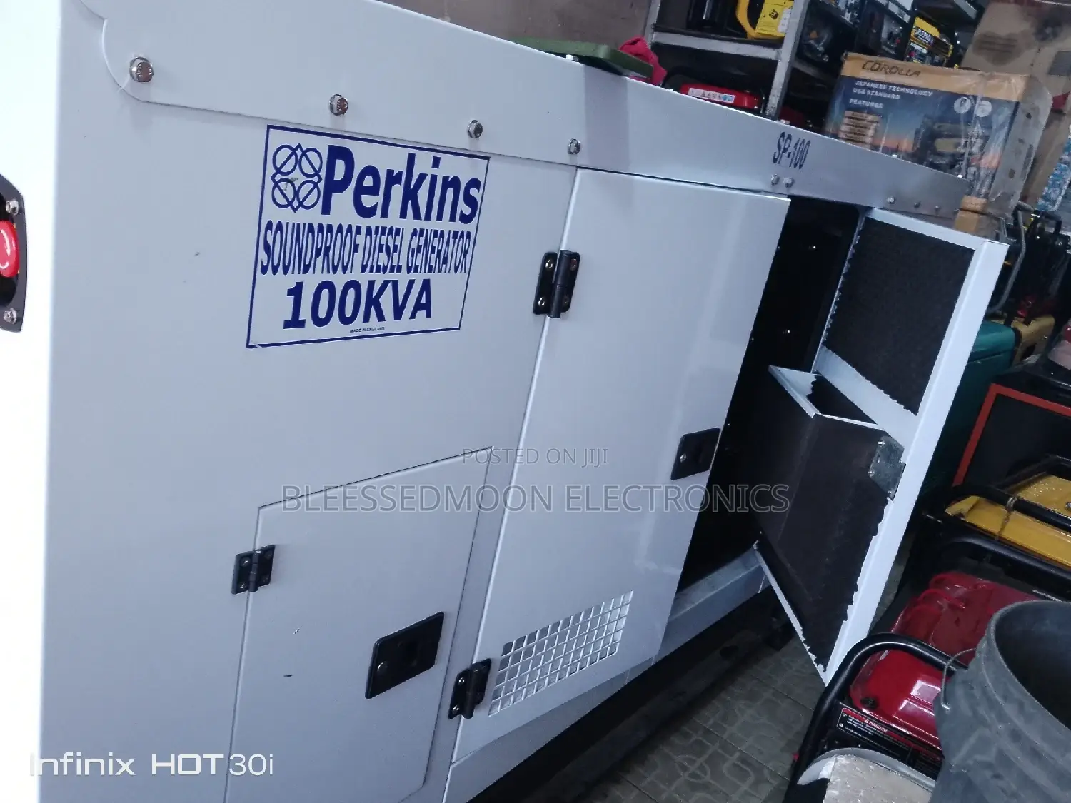 Perkins Soundproof Diesel Generator 100kva Full Cooper Coil