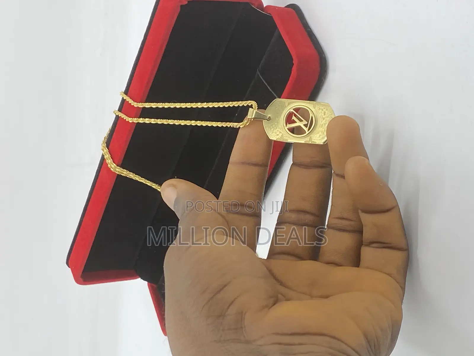 Stylish Steel Men’S Neckpiece N Pendant Gold